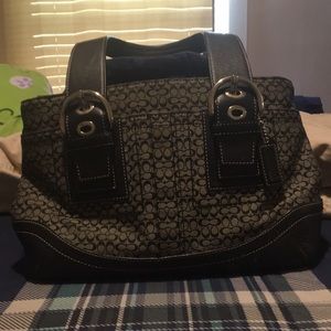 Coach logo shoulder bag